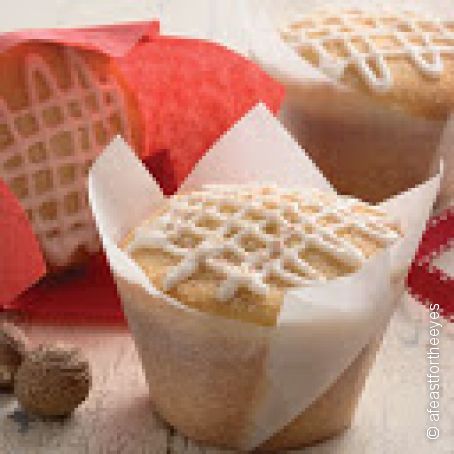 Golden Eggnog Cupcakes