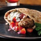 Turkish Lamb Pita Burgers