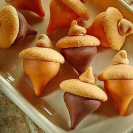 Hershey kiss acorn treats