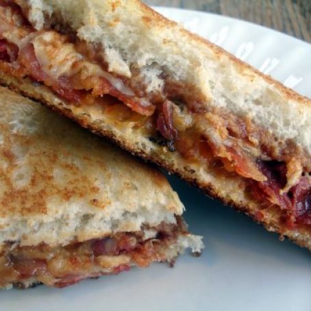 Barbecue Bacon Grilled Cheese Sandwich & Giveaway Winner!