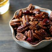 Bourbon Old Fashioned Glazed Pecans