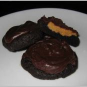 Fudgy Chocolate Peanut Butter Cookies