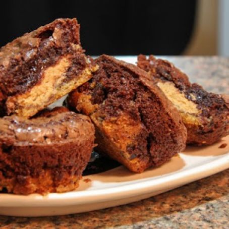 Cookie Dough Brownie Cups