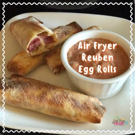Air Fryer Reuben Egg Rolls Recipe for St. Patrick’s  Day