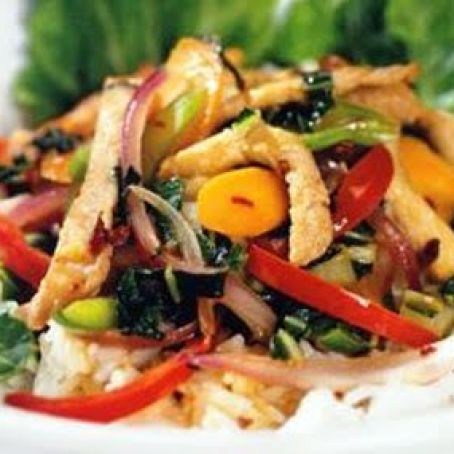 Orange Ginger Pork and Vegetables