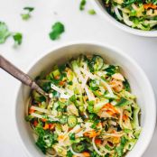 Vietnamese Chicken Salad with Rice Noodles