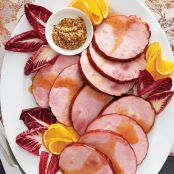 Brown-sugar-mustard glazed ham