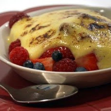 Mixed Berries with Muscat Sabayon