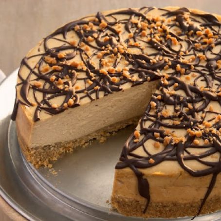 Peanut Butter Cheesecake with Pretzel Crust