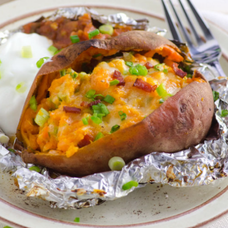 Twice Baked Jalapeno Sweet Potato Recipe