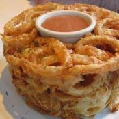 Onion Ring Loaf with Copy Cat Outback Steak House Dipping Sauce