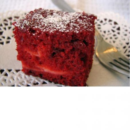 Red Velvet Squares with Cream Cheese Filling