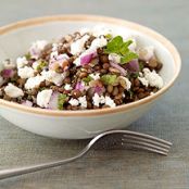 Lentil Salad with Goat Cheese and Mint