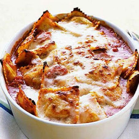 Baked Ravioli with Parmesan