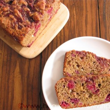 Raspberry, White Chocolate and Peanut Butter Bread