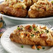 Ham and Cheese Twice Stuffed Potatoes