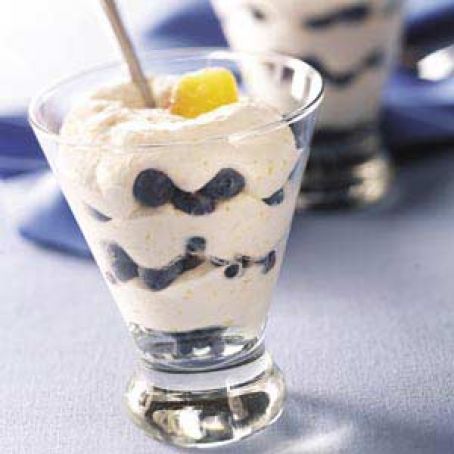 Blueberry Peach Fool