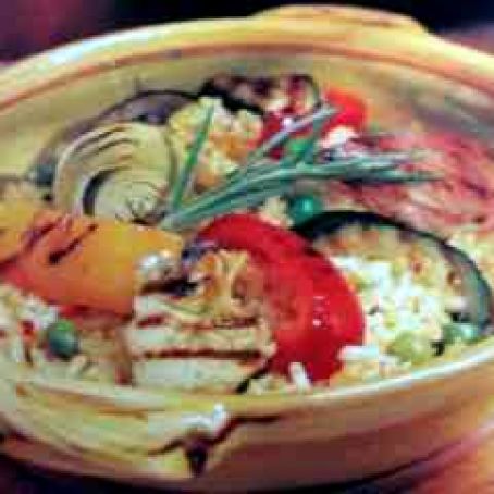 Grilled Vegetable Paella