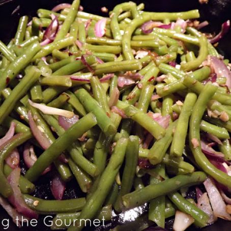 Sweet and Spicy Ginger String Beans