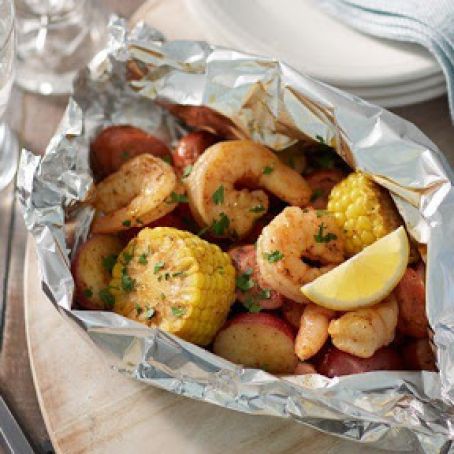 Low Country Shrimp Foil Packs