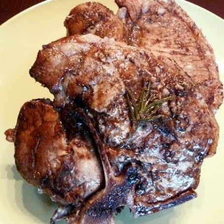 Pork Chops, Balsamic-Glazed