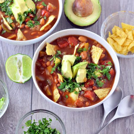 Slow Cooker Tortilla Soup