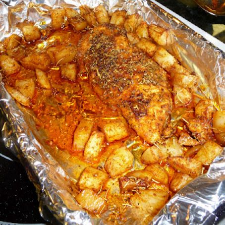 Chicken Roasted in Rosemary with Potatoes