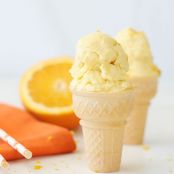 icecream - Homemade Orange Creamsicle Ice Cream