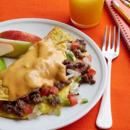 Cheeseburger Omelets