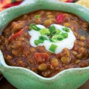 Lentil and Eggplant Chile Mole