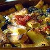 Baked Rigatoni with Roasted Eggplant and Tomato