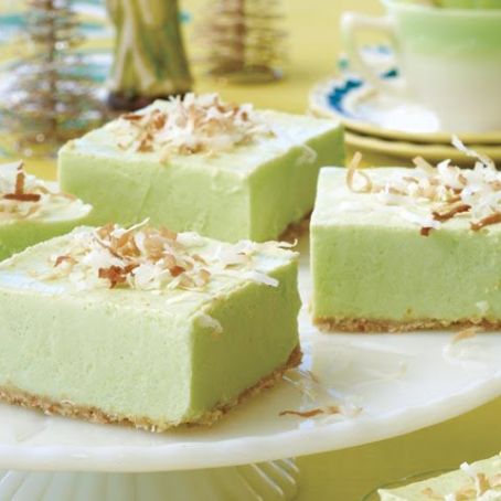 Velvety Lime Squares