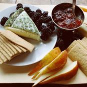 Easy Cheese Pear Fig Spread Appetizer