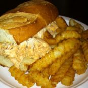 Buffalo Chicken French Dip Sandwich