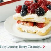 Easy Lemon Berry Tiramisu