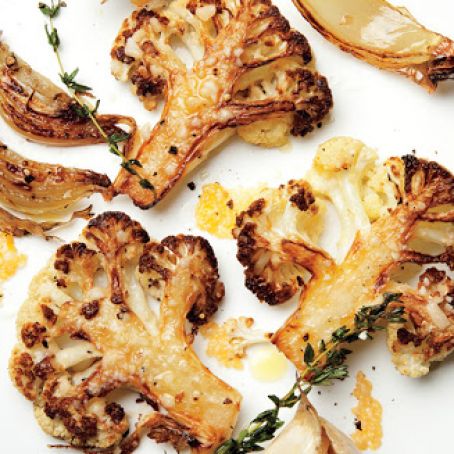 CAULIFLOWER - Parmesan-Roasted Cauliflower