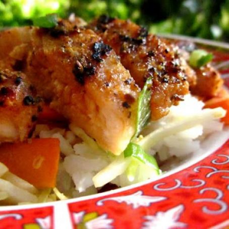 Teriyaki Chicken Rice Bowl for One