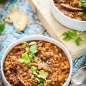 Portobello Chili with Shiitakes & Fennel