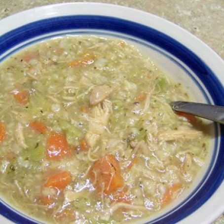 Chicken Rice Soup - Crockpot