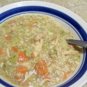 Chicken Rice Soup - Crockpot