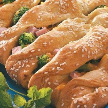 Turkey and Ham Crescent Braid