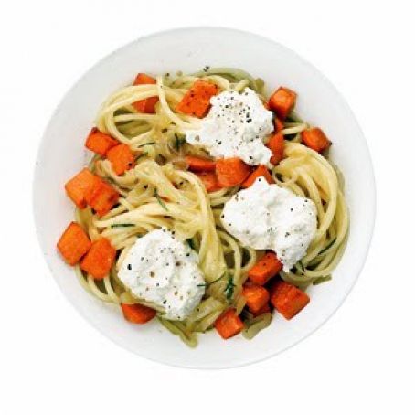 Spaghetti with Sweet Potatoes and Ricotta