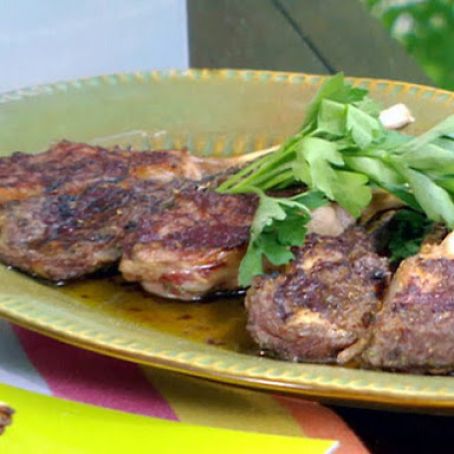 Grilled Lamb Chops with Rosemary, Salt, and Tapanade Aioli