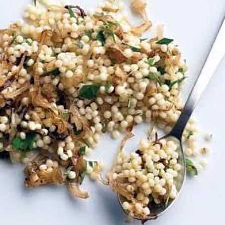 Israeli Couscous with Parsley and Shallots