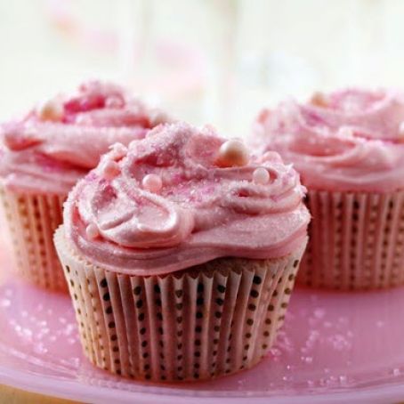 Pink Champagne Cupcakes