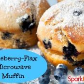 Blueberry Flax Microwave Muffin