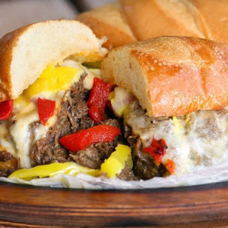 Slow Cooker Italian Beef Sandwiches