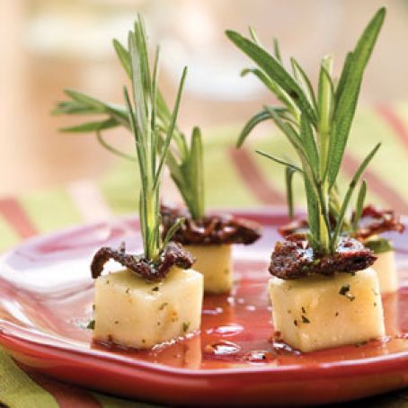 Marinated Mozzarella with Sun-Dried Tomatoes