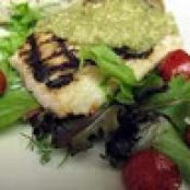 Tequila marinated Mahi Mahi w/ Tomatillo avocado sauce