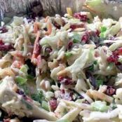 Honey Mustard Coleslaw with Cranberries and Almonds (S)